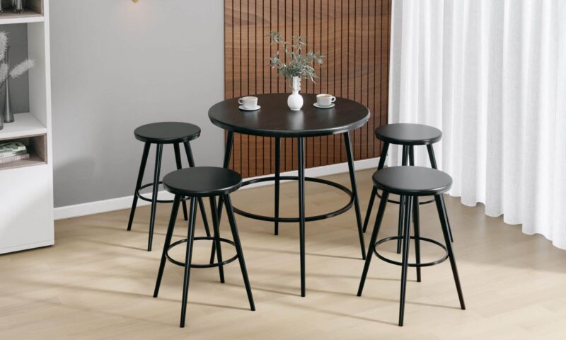 שולחן בר משולב 4 כיסאות דגם נאנט