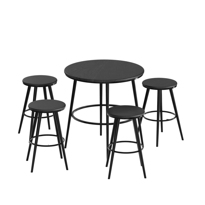 שולחן בר משולב 4 כיסאות דגם נאנט