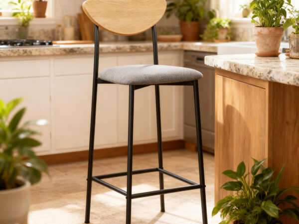 כיסא בר מרופד דגם ורנה-צבעים לבחירה