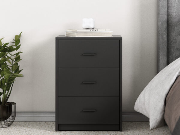 זוג שידות שלוש מגירות יוקרתיות דגם קאבו צבעים לבחירה