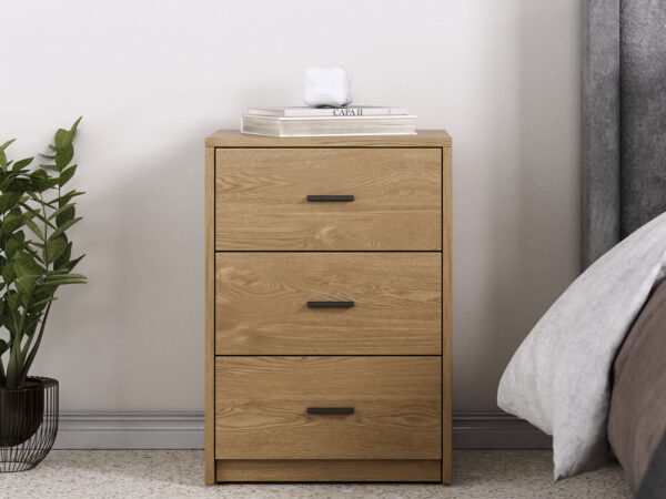 שידת שלוש מגירות יוקרתית דגם קאבו צבעים לבחירה