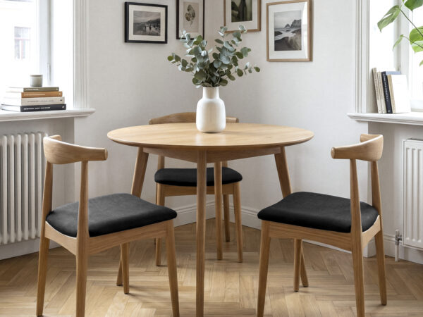 כיסא פינת אוכל מעץ משולב ריפוד מפנק דגם אלטו