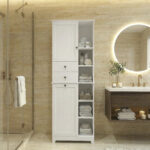 ארון אמבטיה משולב סל כביסה דגם סוקרה