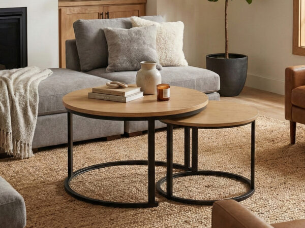 זוג שולחנות צעירים ומודרניים דגם קאיין – צבעים לבחירה