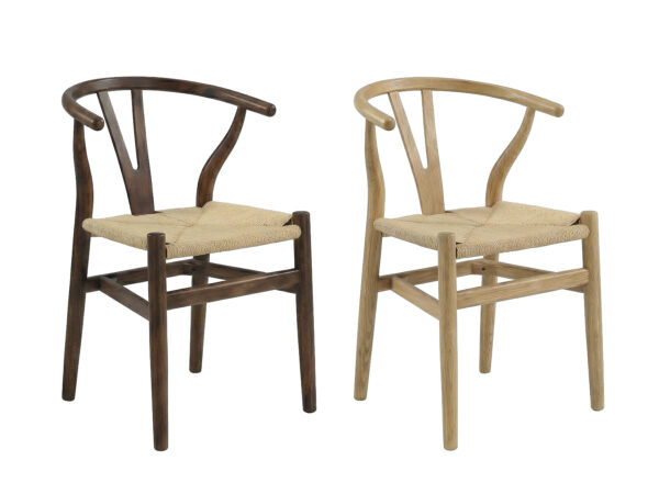 רביעיית כיסאות עץ מודרניים דגם בולסון בשני גוונים לבחירה