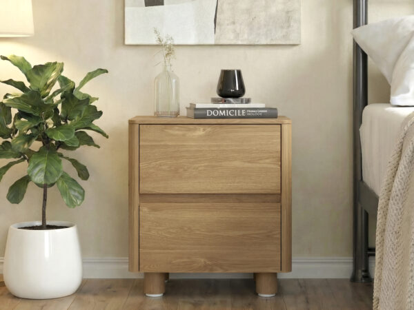 שידת לילה מודרנית במראה נקי דגם לה פז