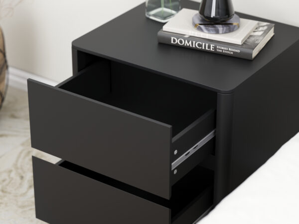 שידת לילה מודרנית במראה נקי דגם לה פז