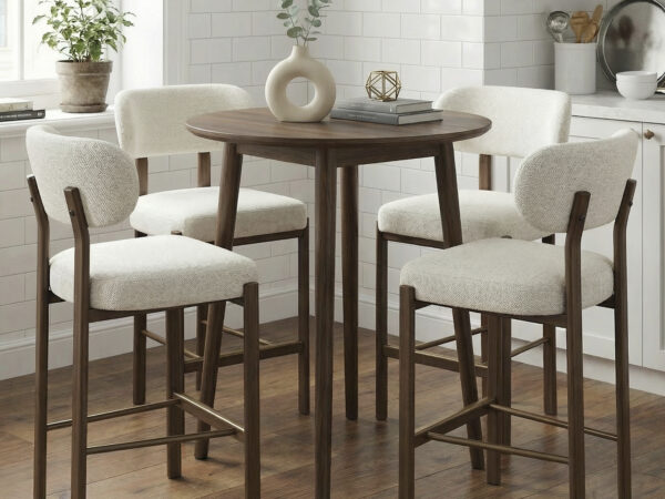 רביעיית כיסאות בר יוקרתיים דגם דרבן – צבעים לבחירה