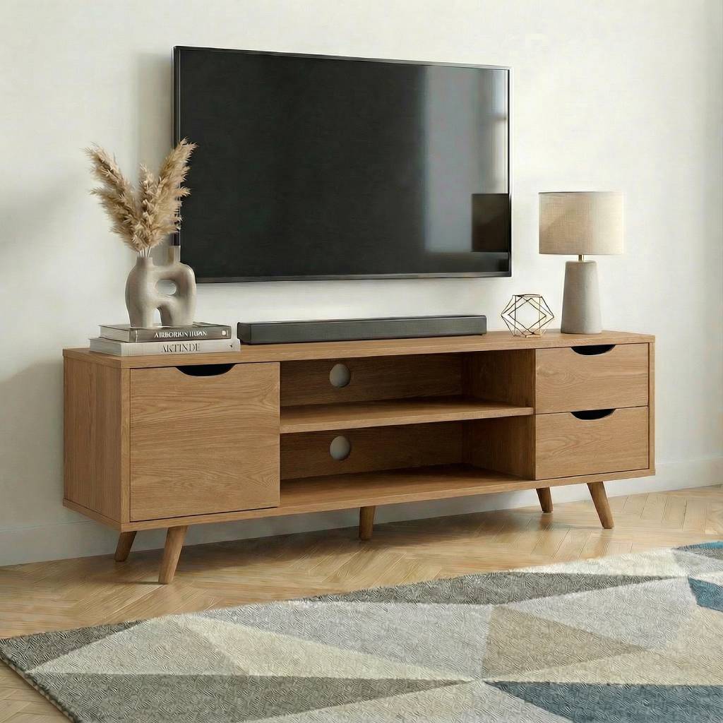 מזנון טלוויזיה בעיצוב צעיר ומלא סטייל דגם קאמפו