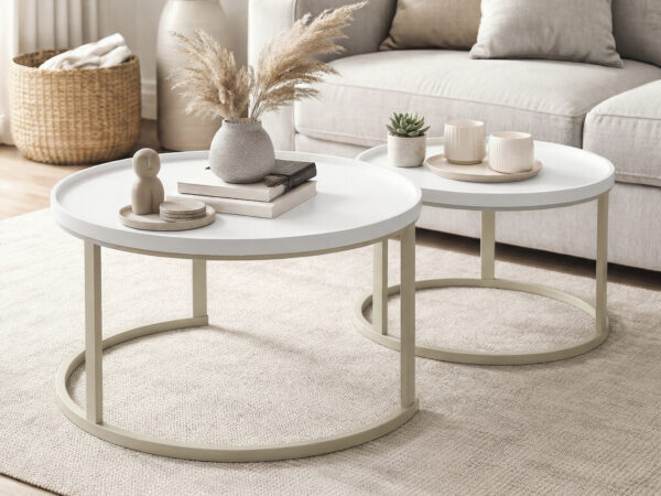 זוג שולחנות יוקרתיים דגם מונטריאול צבעים לבחירה